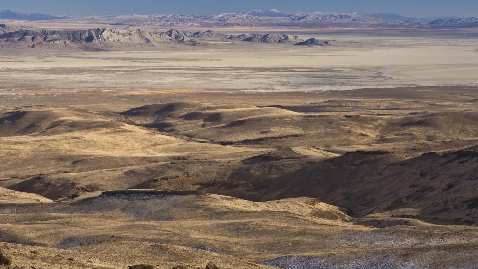 Black Rock Desert playa and mountains in northern Nevada