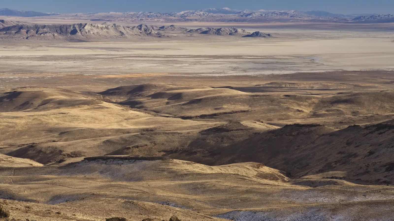 Black Rock Desert playa and mountains in northern Nevada
